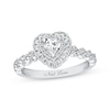 Thumbnail Image 0 of Previously Owned Neil Lane Engagement Ring 3/4 ct tw Heart & Round-cut Diamonds 14K White Gold - Size 10