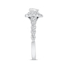 Previously Owned Neil Lane Engagement Ring 3/4 ct tw Heart & Round-cut Diamonds 14K White Gold
