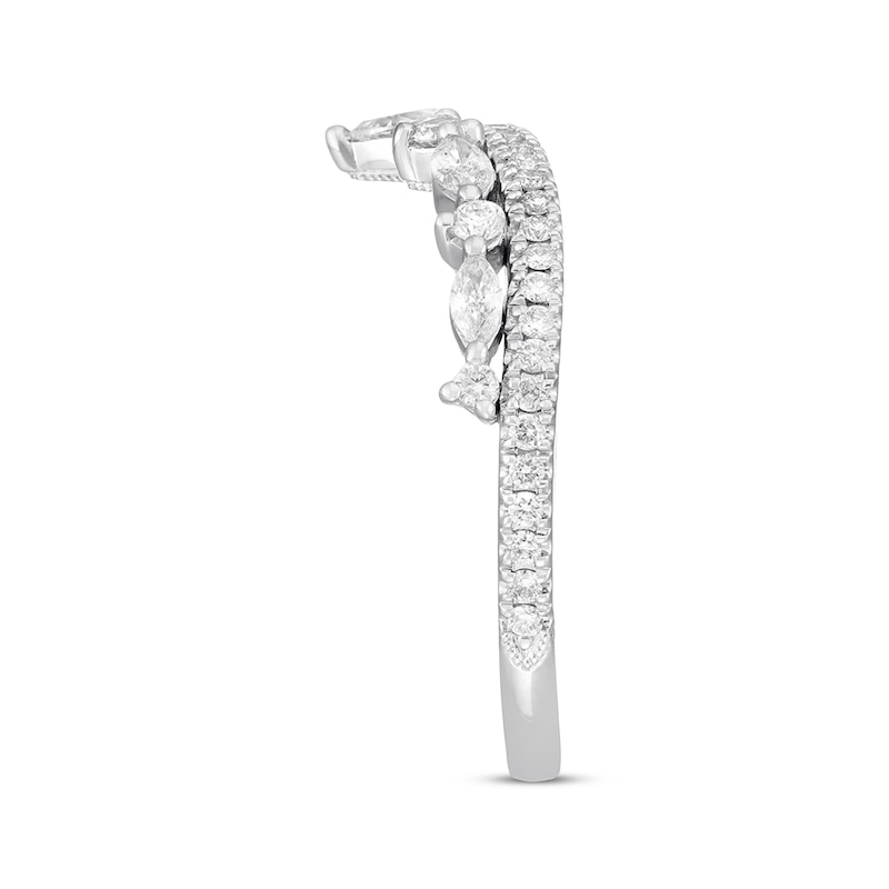 Main Image 2 of Previously Owned Neil Lane Diamond Anniversary Band 1/2 ct tw Marquise, Pear & Round-cut 14K White Gold