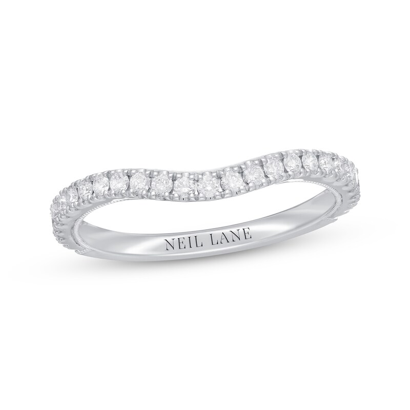 Main Image 1 of Previously Owned Neil Lane Diamond Wedding Band 1/3 ct tw 14K White Gold - Size 8.25