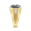 Thumbnail Image 2 of Previously Owned Men's Black Onyx & Diamond Ring 10K Yellow Gold