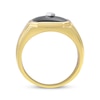 Thumbnail Image 3 of Previously Owned Men's Black Onyx & Diamond Ring 10K Yellow Gold