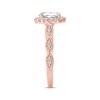 Thumbnail Image 2 of Previously Owned Diamond Oval Ring Setting 1/3 ct tw Round-cut 14K Rose Gold