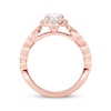 Thumbnail Image 3 of Previously Owned Diamond Oval Ring Setting 1/3 ct tw Round-cut 14K Rose Gold
