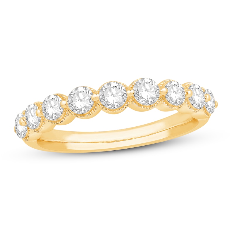Main Image 1 of Previously Owned Diamond Anniversary Ring 7/8 ct tw Round 14K Yellow Gold