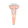 Thumbnail Image 2 of Previously Owned Multi-Diamond Engagement Ring 1 ct tw Princess & Round 10K Two-Tone Gold