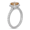 Thumbnail Image 1 of Previously Owned Neil Lane Cushion-cut Citrine Engagement Ring 5/8 ct tw Diamonds 14K White Gold