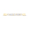 Thumbnail Image 3 of Previously Owned Diamond Anniversary Ring 1/5 ct tw Round & Baguette-cut 14K Yellow Gold