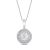 Thumbnail Image 1 of Previously Owned Diamond Necklace 3/8 ct tw 10K White Gold 18"