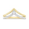 Thumbnail Image 1 of Previously Owned Diamond "V" Ring 1/10 ct tw Round-Cut 10K Yellow Gold