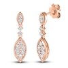 Thumbnail Image 1 of Previously Owned Diamond Dangle Earrings 1/2 ct tw Round-cut 10K Rose Gold