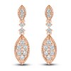 Thumbnail Image 2 of Previously Owned Diamond Dangle Earrings 1/2 ct tw Round-cut 10K Rose Gold