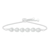 Thumbnail Image 1 of Previously Owned Diamond Bolo Bracelet 1/2 ct tw Round-Cut Sterling Silver 9.5"