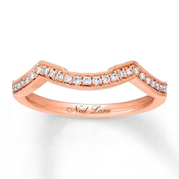 Previously Owned Neil Lane Wedding Band 1/8 ct tw Diamonds 14K Rose Gold