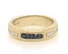 Thumbnail Image 1 of Previously Owned Neil Lane Men's Black & White Diamond Wedding Band 1/3 ct tw Round-cut 14K Yellow Gold