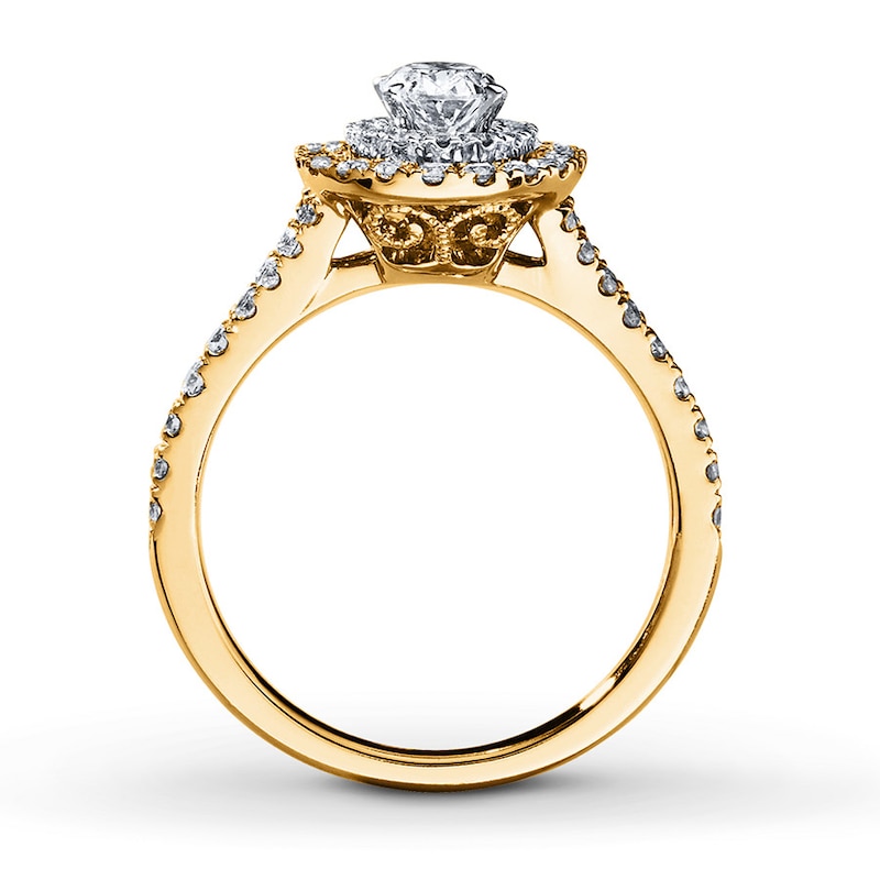 Previously Owned Neil Lane Engagement Ring 1 ct tw Diamonds 14K Two-Tone Gold