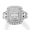 Thumbnail Image 1 of Previously Owned Multi-Stone Princess Diamond Engagement Ring 1-3/4 ct tw 14K White Gold