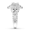 Thumbnail Image 3 of Previously Owned Multi-Stone Princess Diamond Engagement Ring 1-3/4 ct tw 14K White Gold