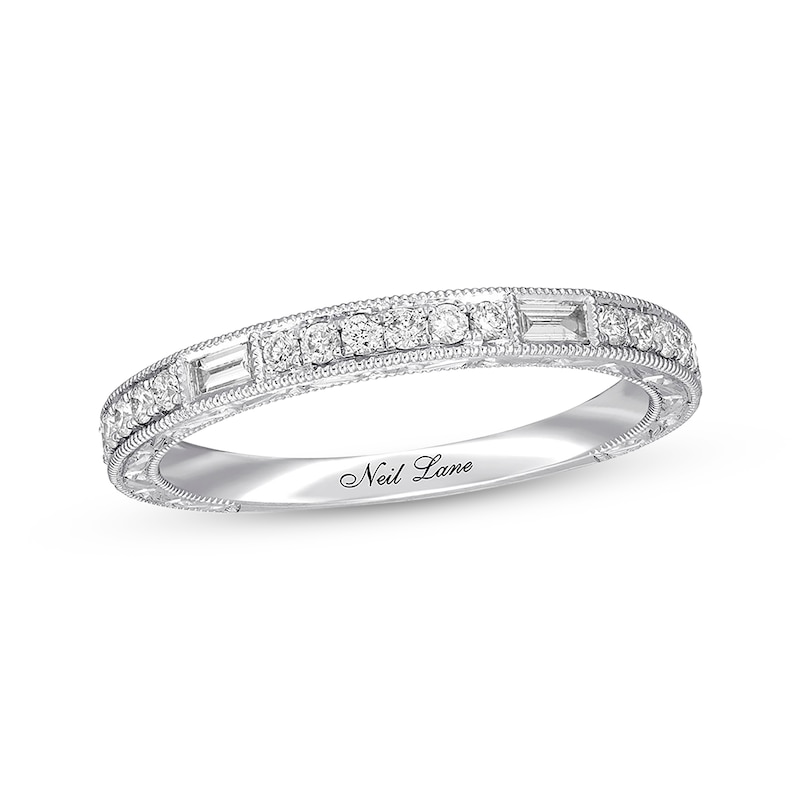Main Image 1 of Previously Owned Neil Lane Diamond Wedding Band 1/4 ct tw 14K White Gold