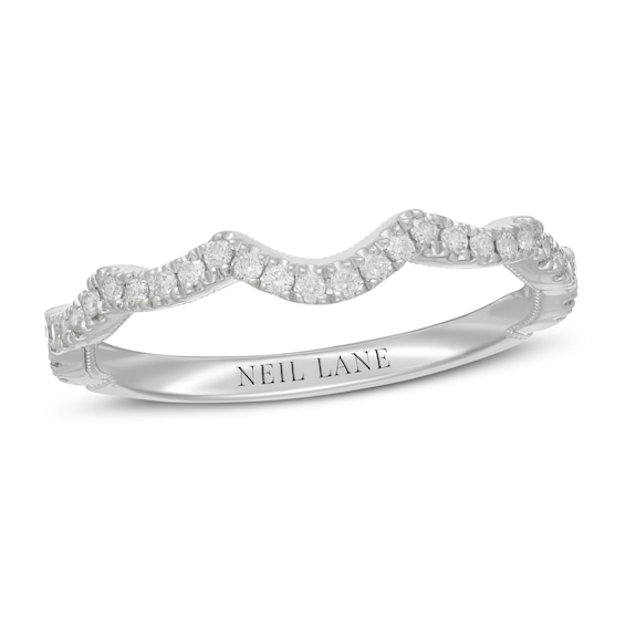 Previously Owned Neil Lane Diamond Wedding Band 1/5 ct tw Round-cut 14K White Gold