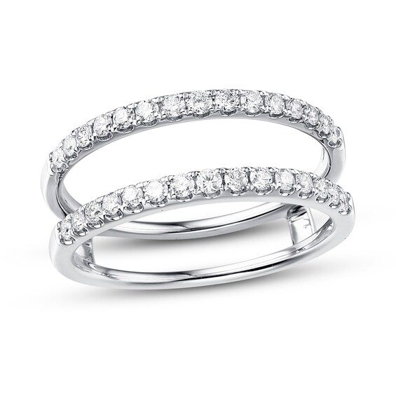 Previously Owned Diamond Enhancer Ring 1/ ct tw Round-cut 14K White Gold