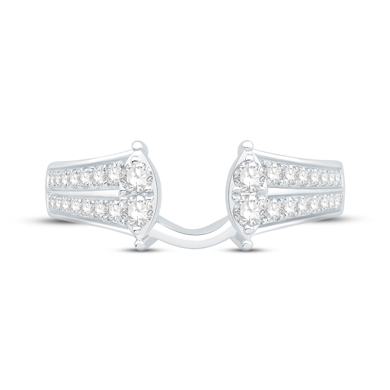 Main Image 3 of Previously Owned Diamond Enhancer Ring 3/8 ct tw Round-cut 14K White Gold