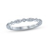 Thumbnail Image 1 of Previously Owned Monique Lhuillier Bliss Diamond Wedding Band 1/4 ct tw Round-cut 18K White Gold