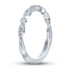 Thumbnail Image 3 of Previously Owned Monique Lhuillier Bliss Diamond Wedding Band 1/4 ct tw Round-cut 18K White Gold