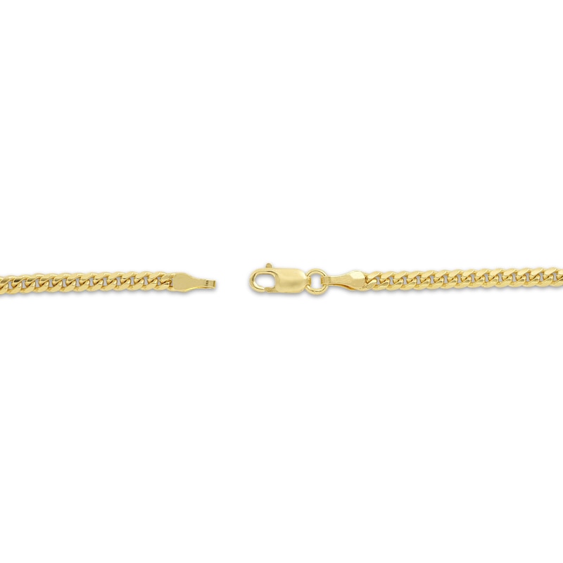 Main Image 2 of Cuban Curb Chain Bracelet 2.64mm Solid 14K Yellow Gold 7.5”