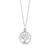 Thumbnail Image 1 of Previously Owned Hallmark Diamonds Necklace 1/20 ct tw Sterling Silver & 10K Gold 18"