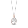 Thumbnail Image 2 of Previously Owned Hallmark Diamonds Necklace 1/20 ct tw Sterling Silver & 10K Gold 18"