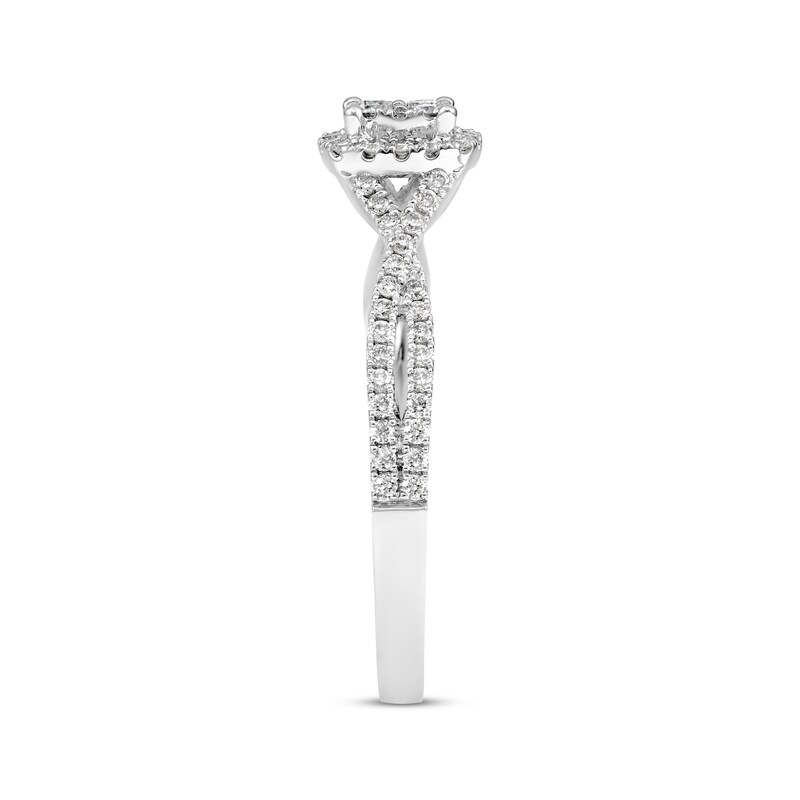 Previously Owned Diamond Promise Ring 1/3 ct tw Round-cut 10K White Gold