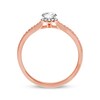 Thumbnail Image 3 of Previously Owned Diamond Engagement Ring 1/2 ct tw Round-cut 10K Rose Gold