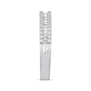 Previously Owned Diamond Anniversary Band 1/5 ct tw Round & Baguette-cut 10K White Gold