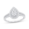 Previously Owned Multi-Stone Diamond Engagement Ring 1/2 ct tw Round-cut 10K White Gold