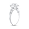 Previously Owned Multi-Stone Diamond Engagement Ring 1/2 ct tw Round-cut 10K White Gold