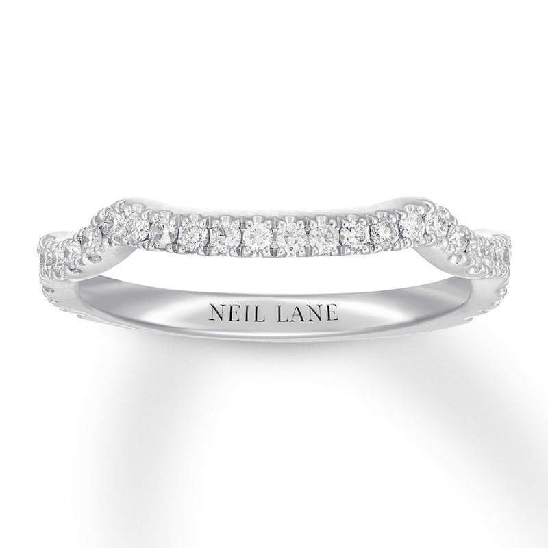 Main Image 1 of Previously Owned Neil Lane Diamond Wedding Band 1/3 ct tw Round-cut 14K White Gold