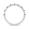 Thumbnail Image 3 of Previously Owned Neil Lane Ruby Anniversary Band 1/5 ct tw Round-cut Diamonds 14K White Gold - Size 9.5