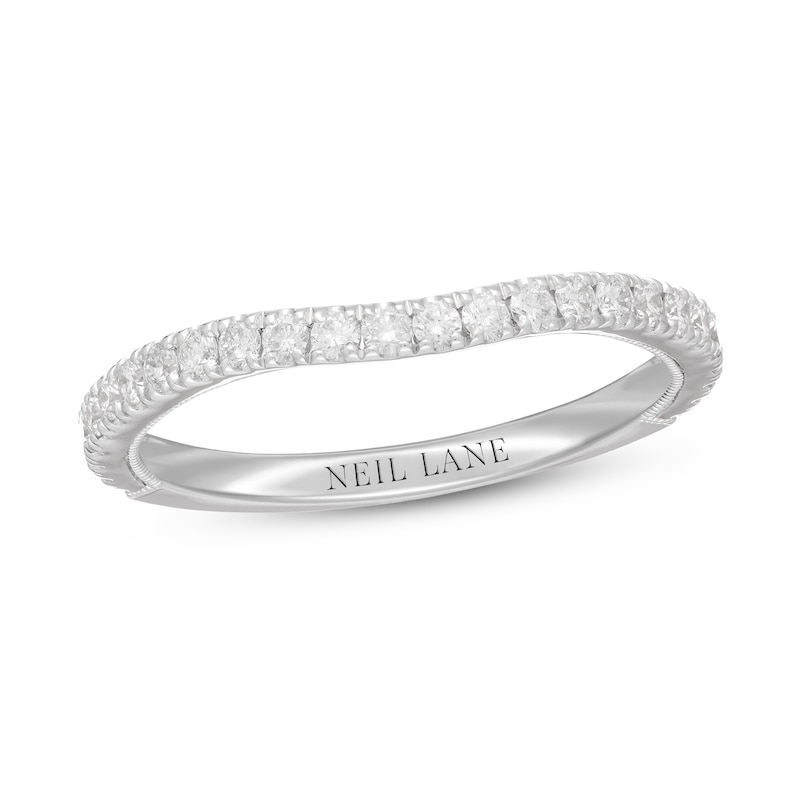 Main Image 1 of Previously Owned Neil Lane Diamond Wedding Band 3/8 ct tw Round-cut 14K White Gold