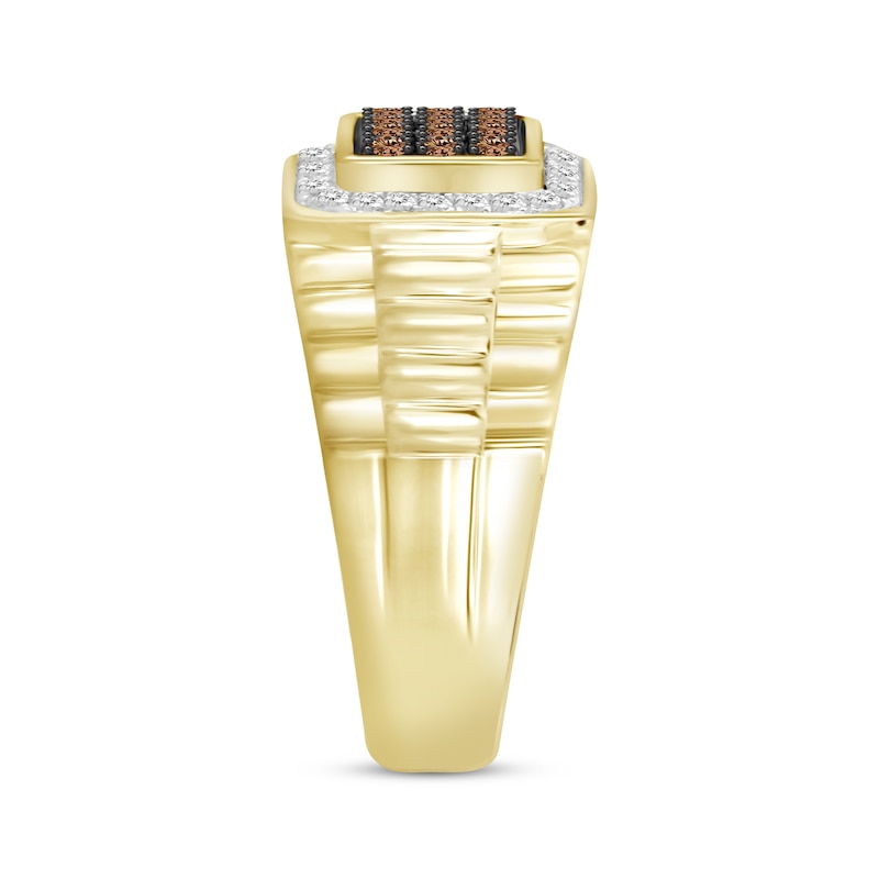 Previously Owned Men's Diamond Ring 1/2 ct tw Round-cut 10K Yellow Gold