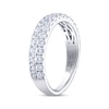 Previously Owned THE LEO Ideal Cut Diamond Anniversary Ring 1 ct tw Round-cut 14K White Gold