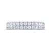 Previously Owned THE LEO Ideal Cut Diamond Anniversary Ring 1 ct tw Round-cut 14K White Gold