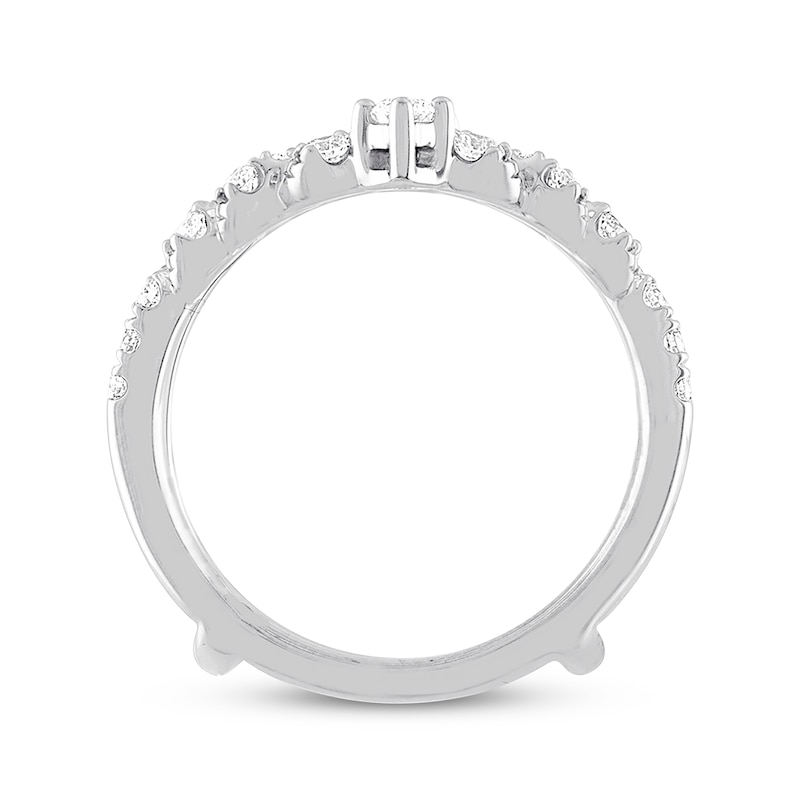Previously Owned THE LEO Diamond Enhancer Ring 5/8 ct tw Round-cut 14K White Gold