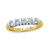 Previously Owned THE LEO Diamond Artisan Anniversary Band 5/8 ct tw Round-cut 14K Two-Tone Gold