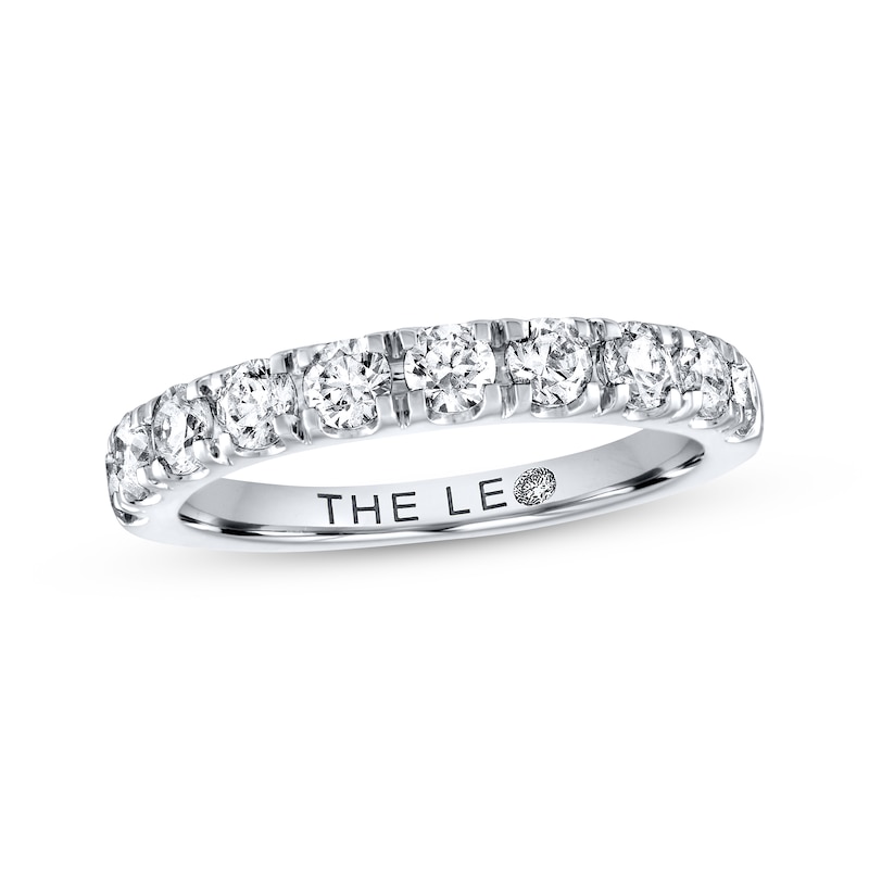 Previously Owned THE LEO Diamond Wedding Band 1 ct tw Round-cut 14K White Gold