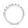 Thumbnail Image 2 of Previously Owned THE LEO Diamond Wedding Band 1 ct tw Round-cut 14K White Gold