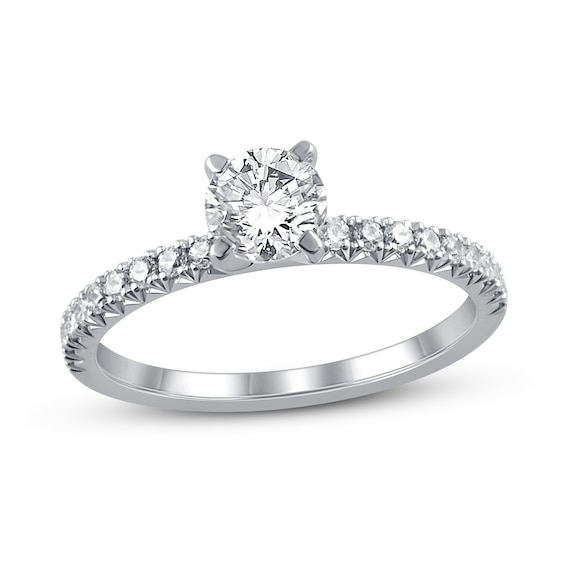 Previously Owned Diamond Engagement Ring 7/8 ct tw 14K White Gold