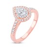 Thumbnail Image 2 of Previously Owned Diamond Engagement Ring 1/2 ct tw Pear & Round 14K Rose Gold