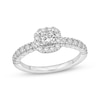 Thumbnail Image 0 of Previously Owned Diamond Engagement Ring 5/8 ct tw Princess & Round-cut 14K White Gold