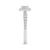 Previously Owned Diamond Engagement Ring 5/8 ct tw Princess & Round-cut 14K White Gold